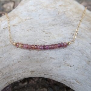 Pink Tourmaline Wailea Necklace