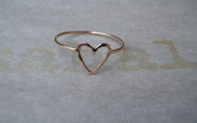 Skinny Heart Ring
