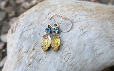 Vintage Lemon Starburst Earrings