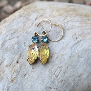 Vintage Lemon Starburst Earrings