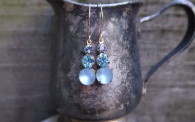 Vintage Crystal Drop Earrings