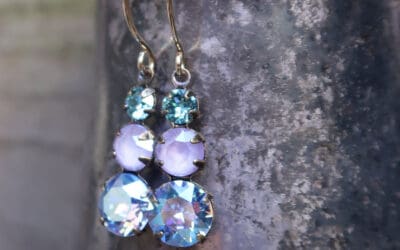 Vintage Crystal Drop Earrings