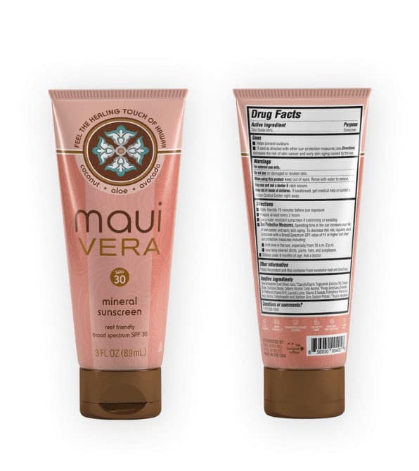 Maui Vera Reef-Friendly Mineral SPF 30 - Image 2