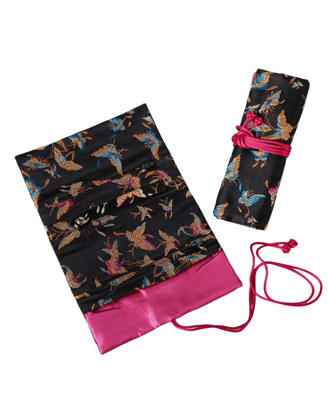 Brocade Jewelry Roll